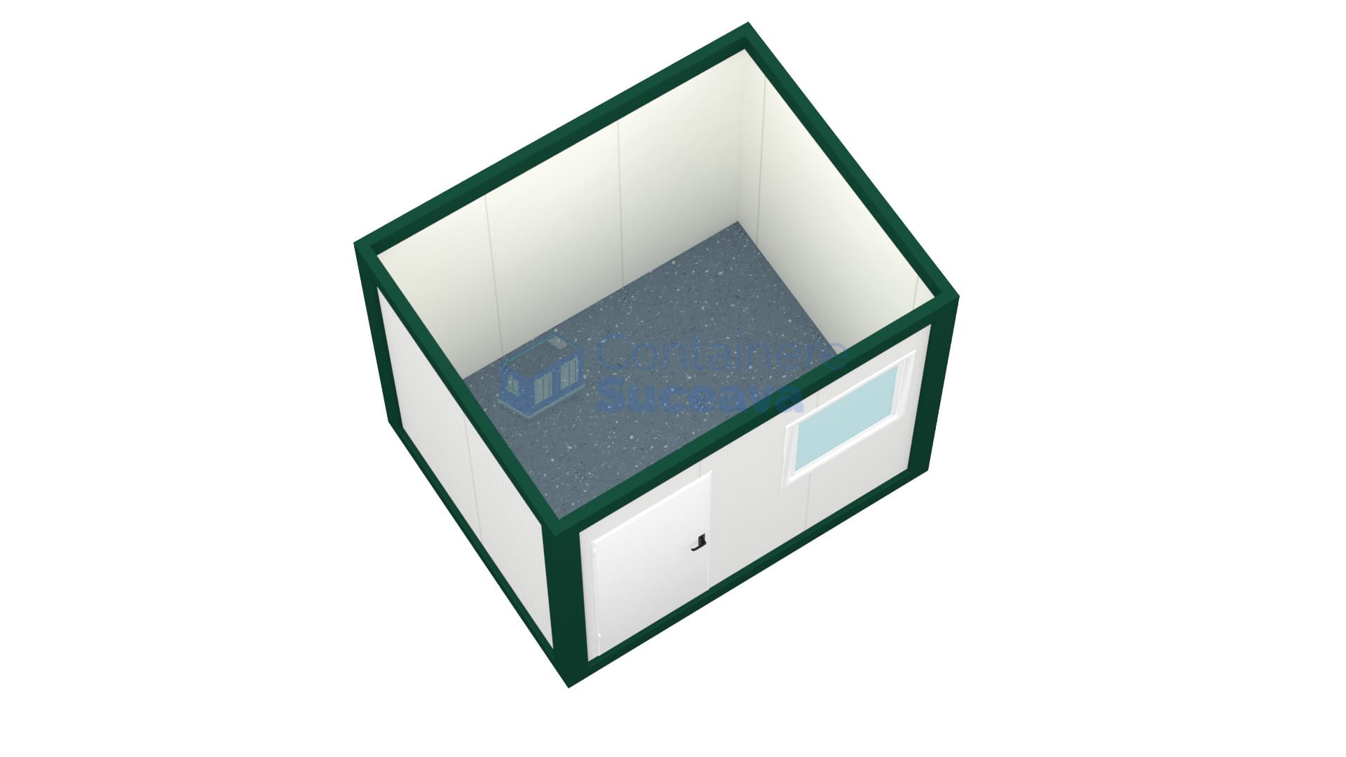 container birou suceava 3metri verde2