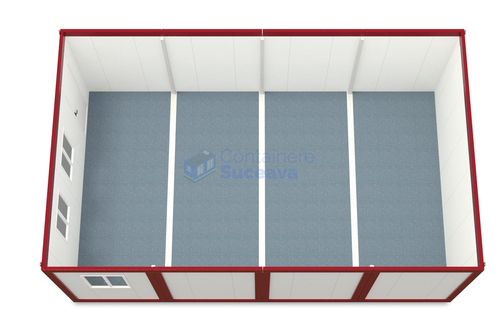 container modular suceava 6x96m rosu2