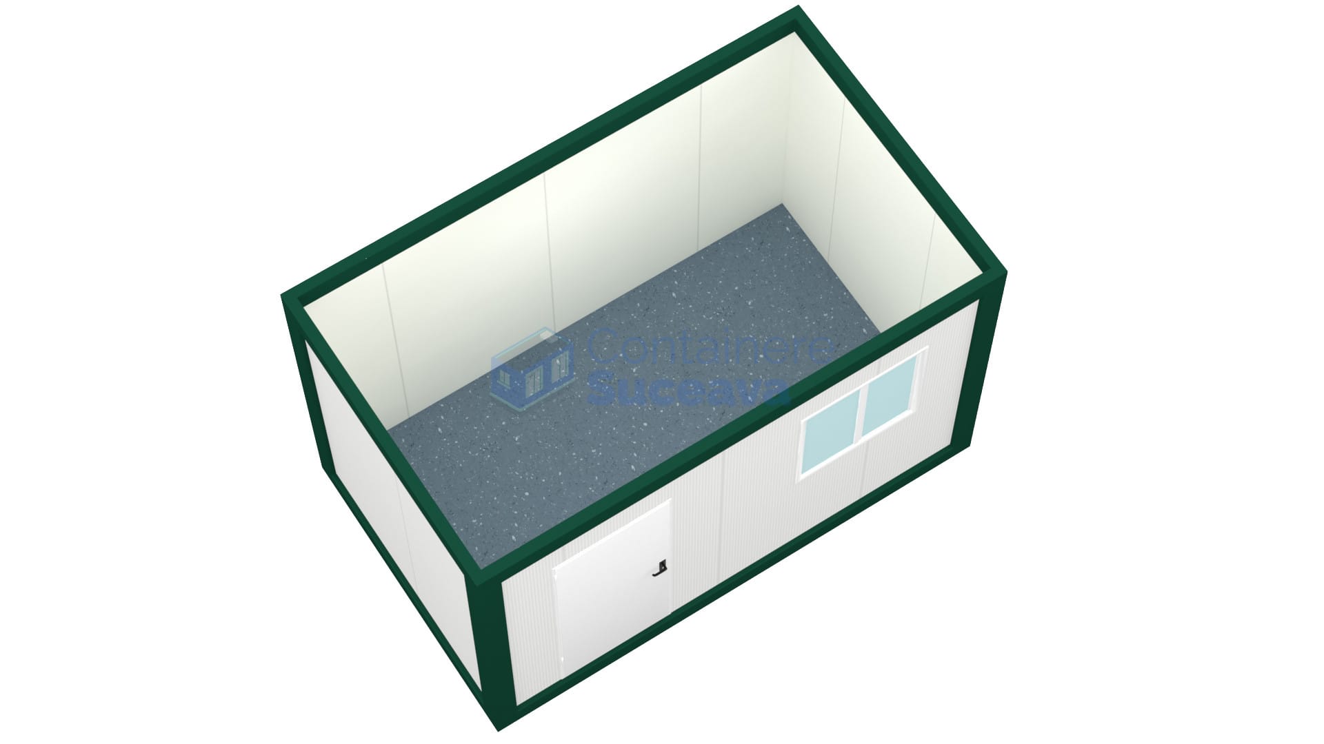 container santier suceava 4metri 1geam verde1